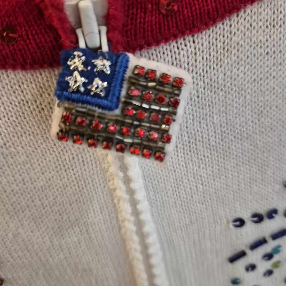Festive Fireworks Cardigan Sweater - Picture 10 of 11